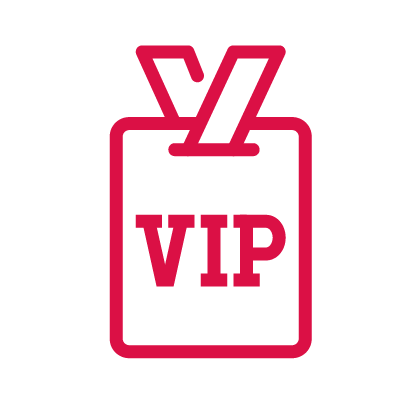 Icône représentant l’expérience VIP offerte aux participants lors de l’événement.